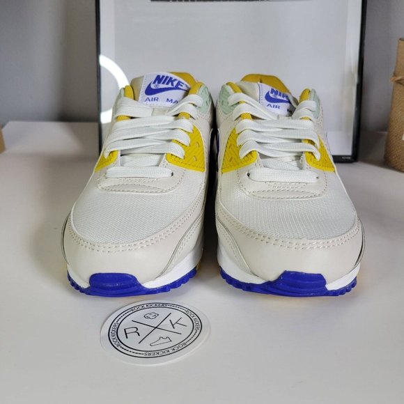 Nike Air Max 90 Summit White/Lapis-Light Bone - Picture 4 of 4